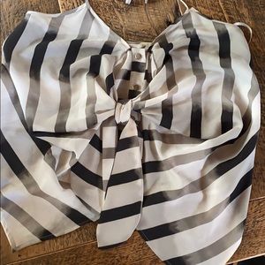 BCBG striped halter top